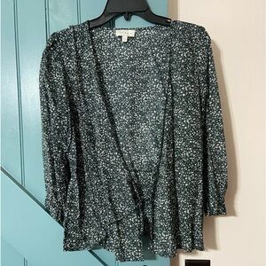 Lucky Brand Womens Wrap Tie Blouse Size Small